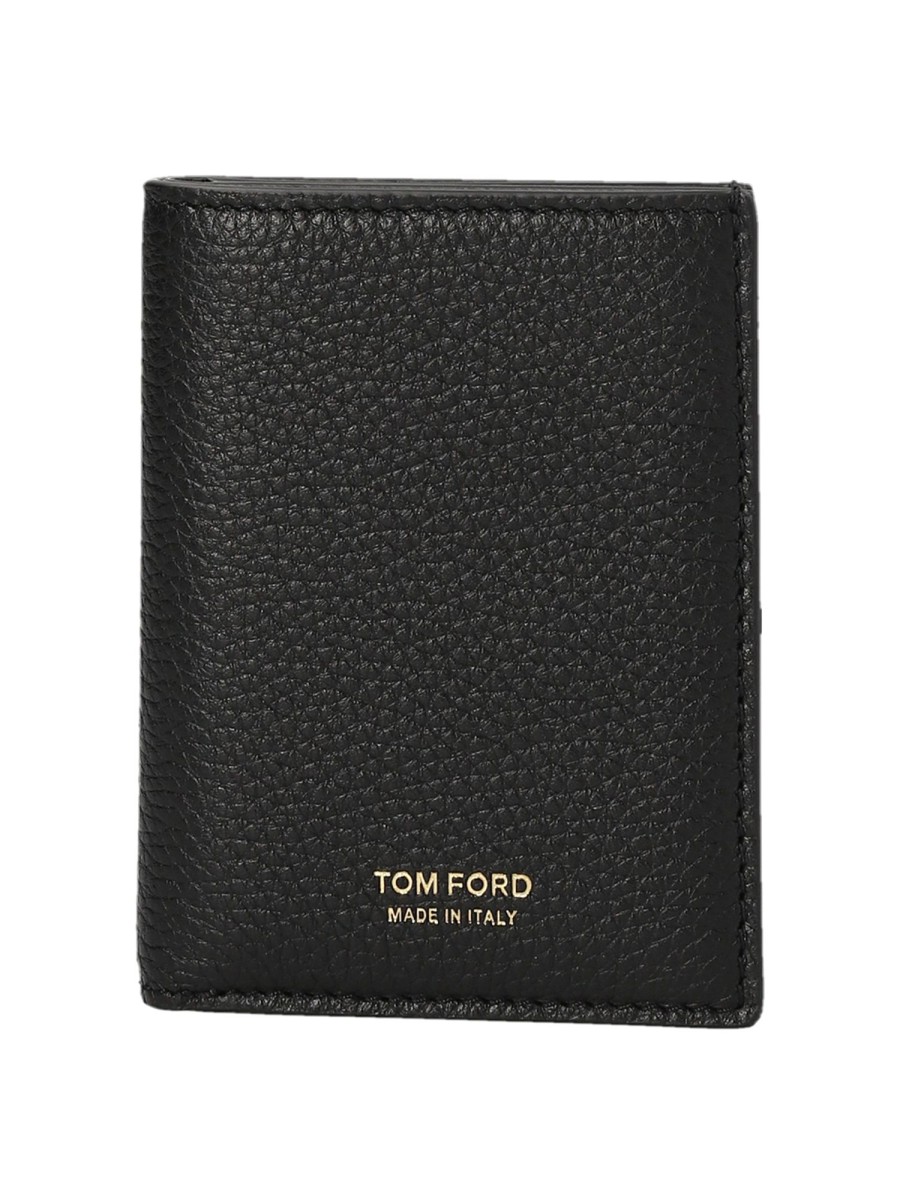 Uomo Tom Ford | Portafoglio Con Stampa Logo