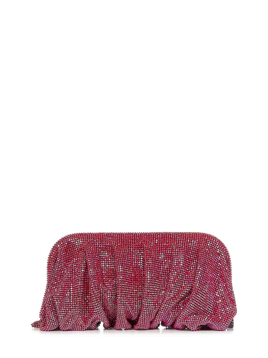 Danna Benedetta Bruzziches | Pochette Rossa Con Rete Di Cristalli