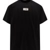 Uomo MM6 Maison Margiela | T-Shirt In Cotone Con Logo Frontale