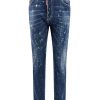 Uomo Dsquared2 | Jeans In Cotone Con Effetto Strappato