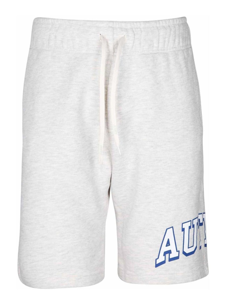 Uomo Autry | Shorts In Felpa Di Cotone Grigio Melange