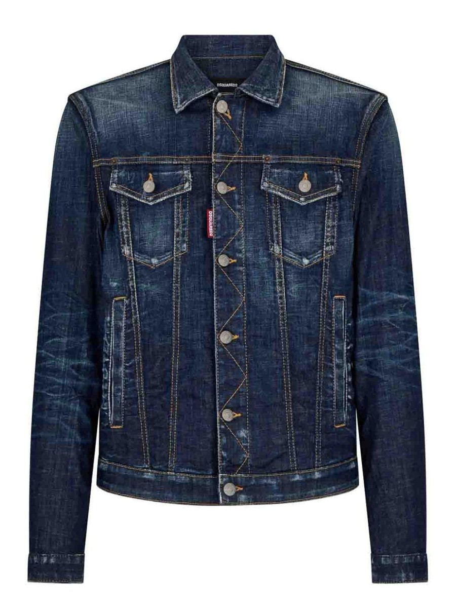 Uomo Dsquared2 | Giacca Di Jeans Dan