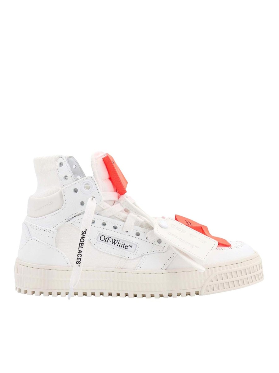 Uomo Off-White | Sneakers In Pelle E Tela