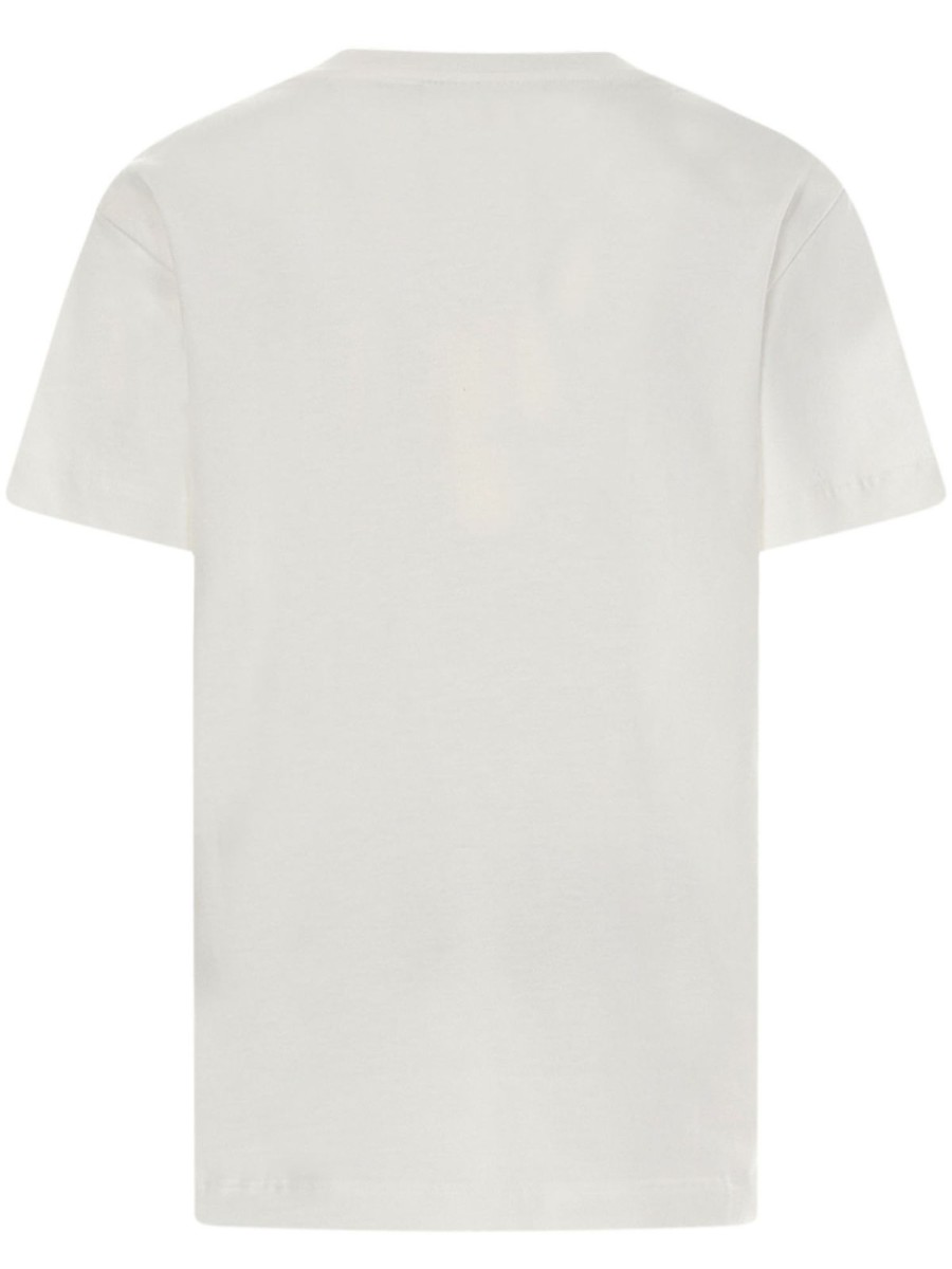 Bambino Fendi Jr | T-Shirt Con Logo In Cotone Bianco Per Bambini