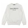 Bambino Balmain | Felpa Per Ragazzo In Cotone Bianco