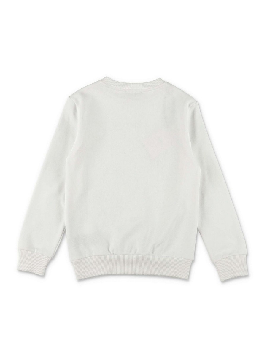 Bambino Balmain | Felpa Per Ragazzo In Cotone Bianco