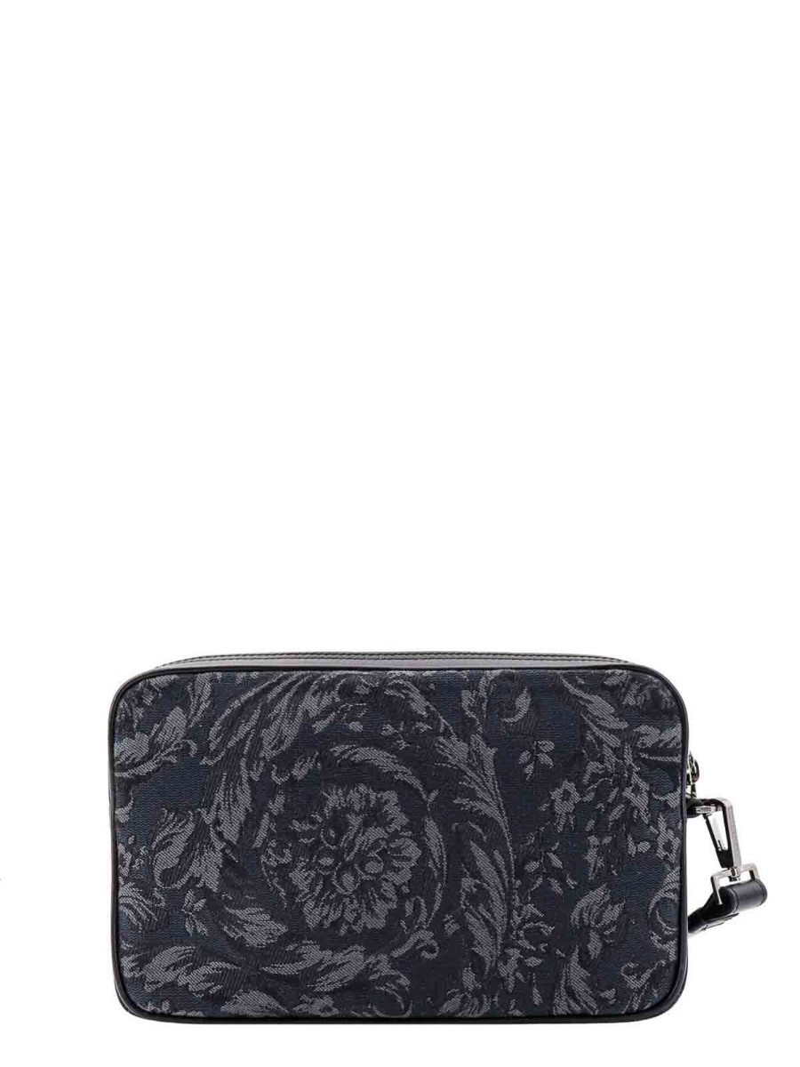 Uomo Versace | Pochette Barocco Jacquard In Pelle