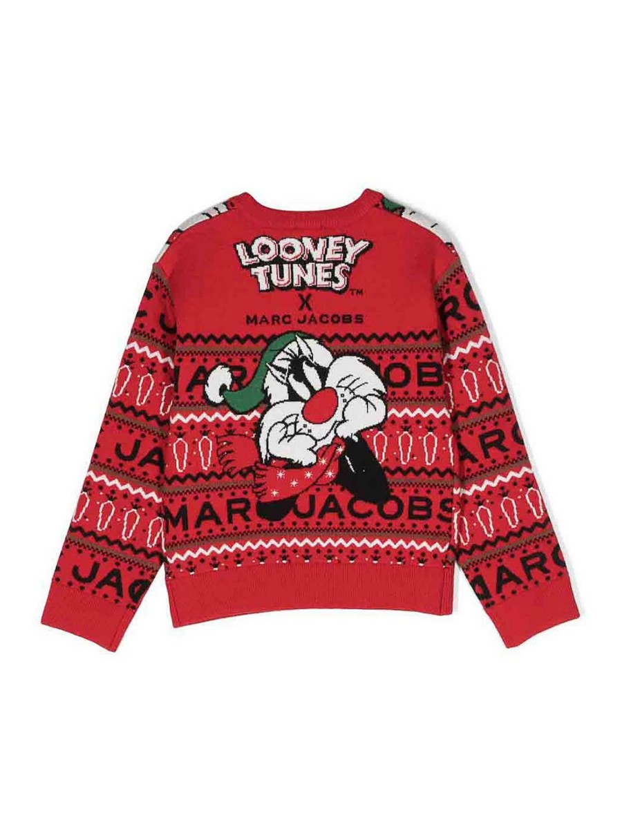 Bambino Marc Jacobs | Maglione Lavorato A Maglia Dei Looney Tunes