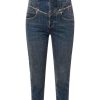 Danna Isabel Marant | Jeans In Cotone Con Patch Logo Posteriore