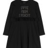 Bambino Givenchy | Abito Givenchy Per Bambina In Cotone Nero