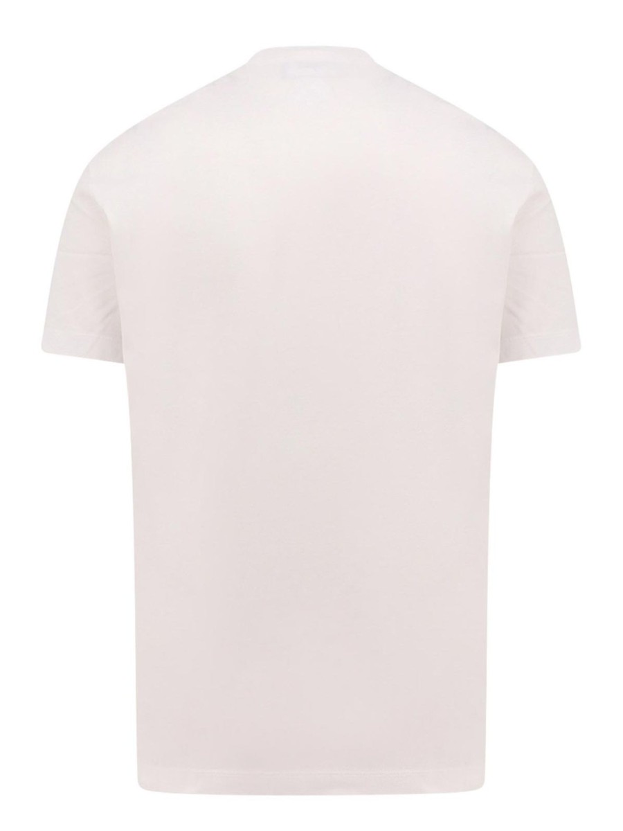 Uomo Dsquared2 | T-Shirt In Cotone Con Stampa Logo