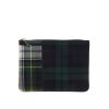 Uomo Comme Des Gar莽ons Wallet | Pochette Blu E Verde Motivo Tartan