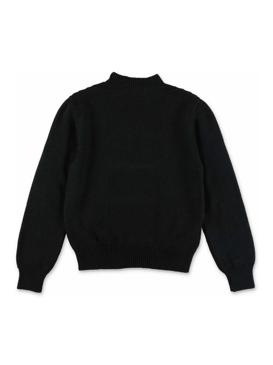 Bambino M.S.G.M. | Maglione Ragazzo Msgm In Misto Lana Nera