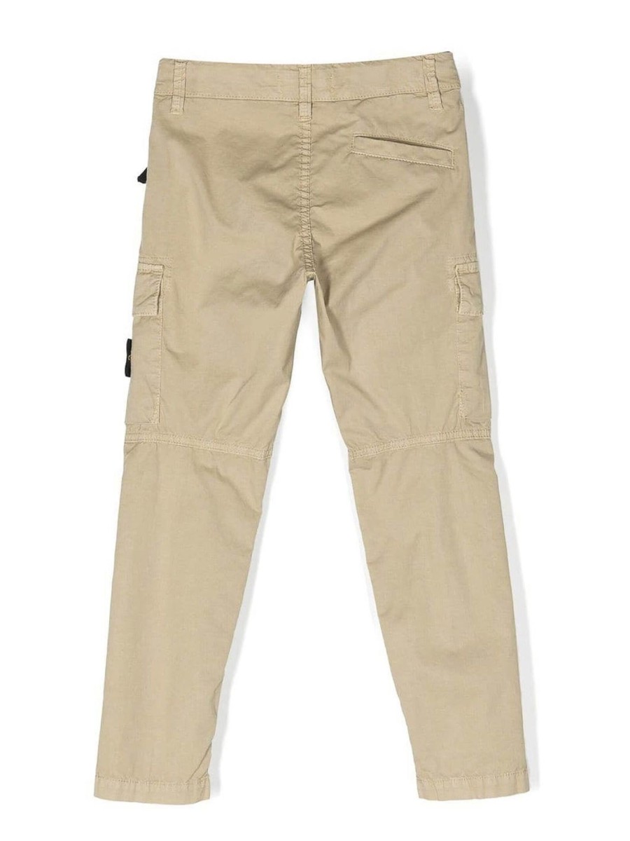 Bambino Stone Island | Pantaloni Cargo Con Motivo Mpass