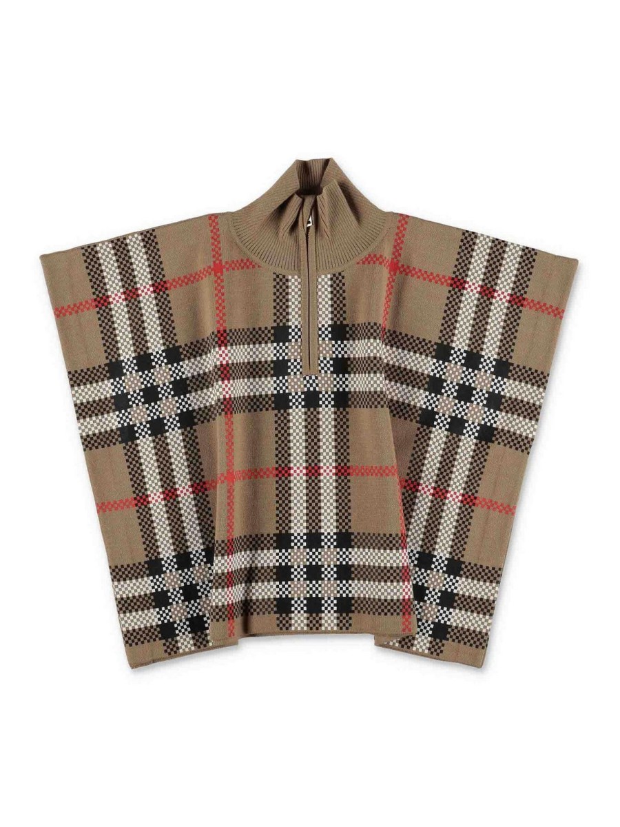 Bambino Burberry | Berretto Burberry Da Bambina In Lana Check