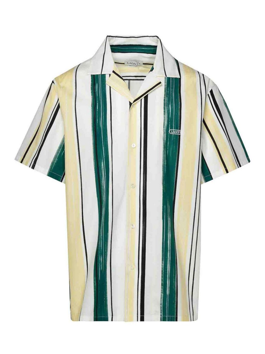 Uomo Lanvin | Camicia Mc Bowling Rigata