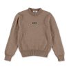 Bambino M.S.G.M. | Maglione Bambino Msgm In Misto Lana Beige