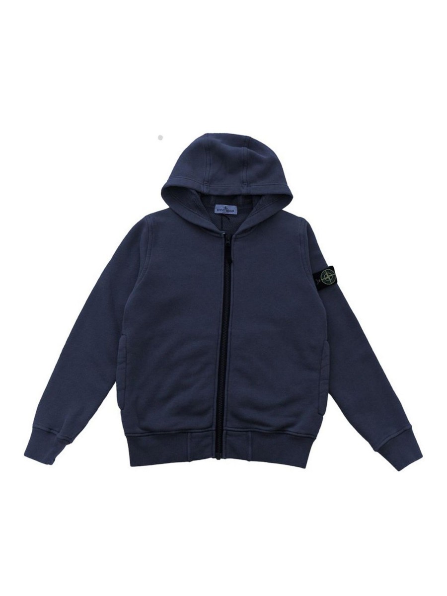 Bambino Stone Island Junior | Felpa Con Cappuccio