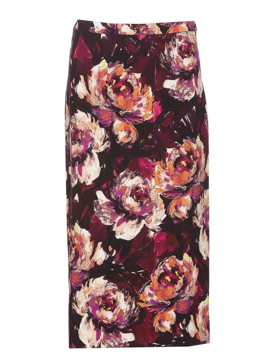 Danna Dolce & Gabbana | Gonna Con Stampa Peonie