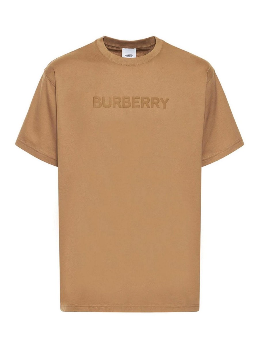 Uomo Burberry | T-Shirt In Cotone Con Stampa Logo