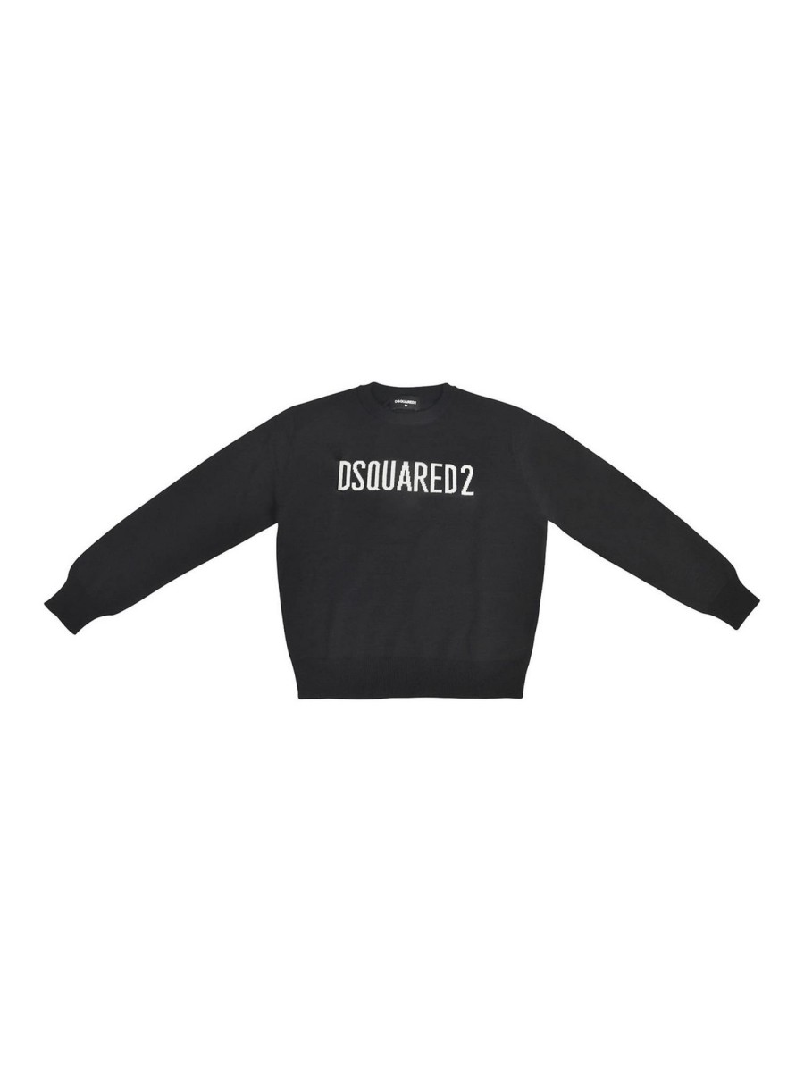 Bambino Dsquared2 | Maglione Per Bambini Dsquared2 Neri