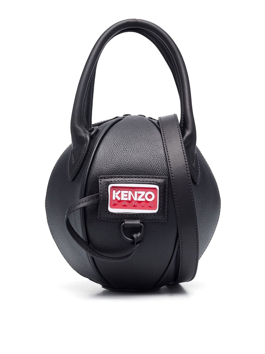 Uomo Kenzo | Borsa In Pelle A Sfera Con Logo