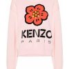 Danna Kenzo | Maglione In Cotone Con Fiori Bokeh