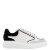 Uomo Alexander Mcqueen | Sneakers In Pelle Con Profili A Contrasto