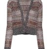 Danna Missoni | Cardigan Corto Con Motivo Zigzag