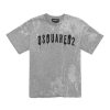 Bambino Dsquared2 | T-Shirt Grigia Mezza Manica