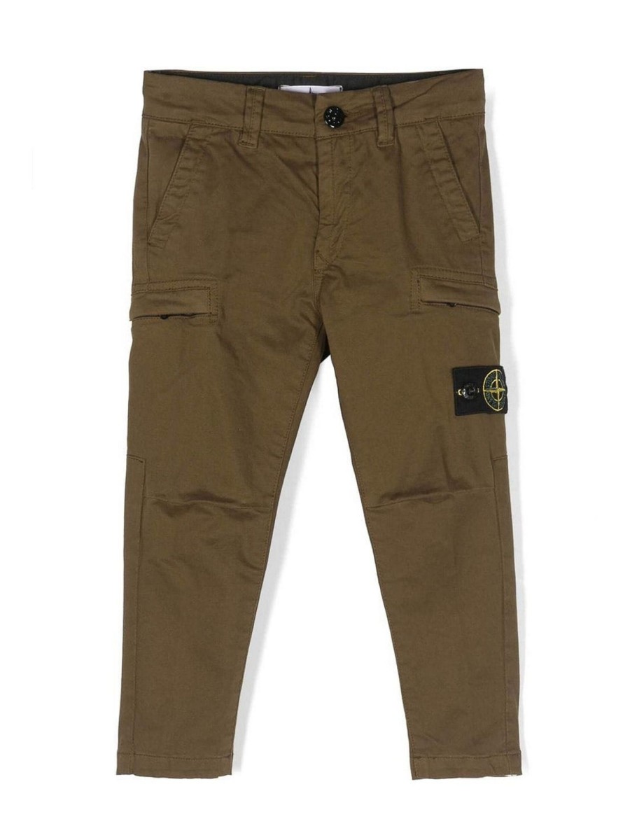 Bambino Stone Island | Pantaloni Con Logo Mpass