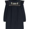 Bambino Bonpoint | Abito Da Ragazza Bonpoint Blu Navy