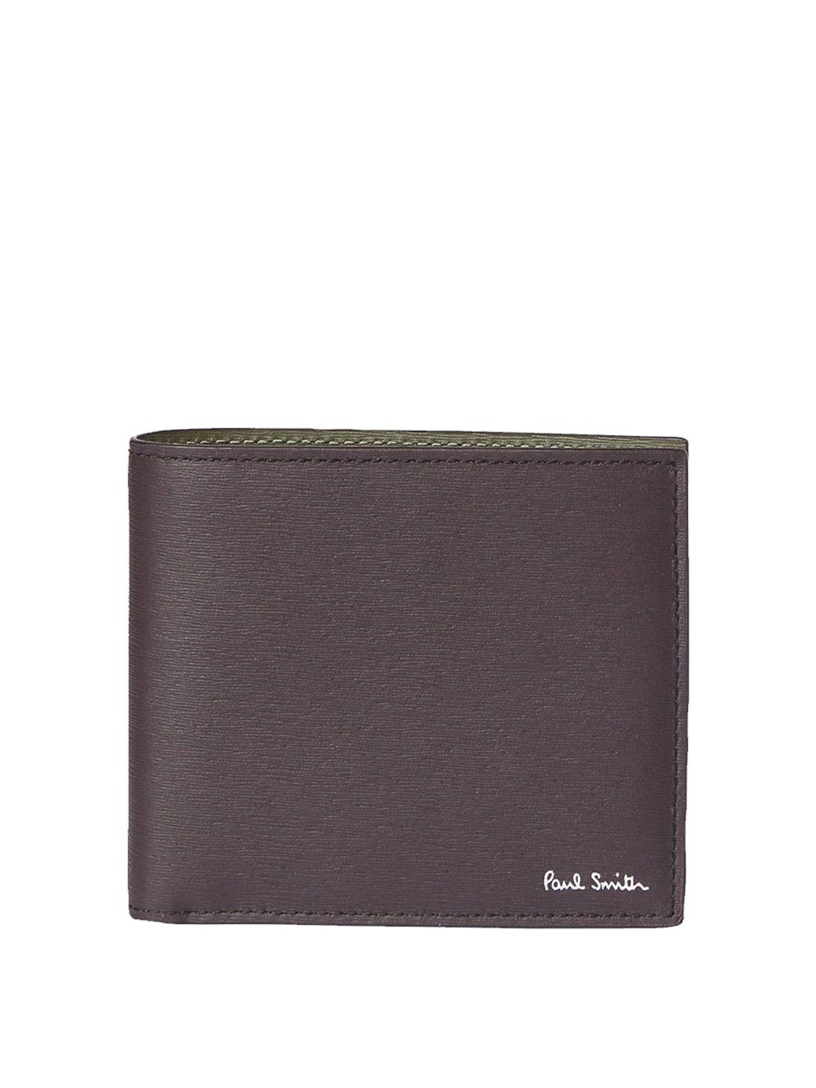 Uomo Paul Smith | Portafoglio Bifold In Pelle Testurizzata