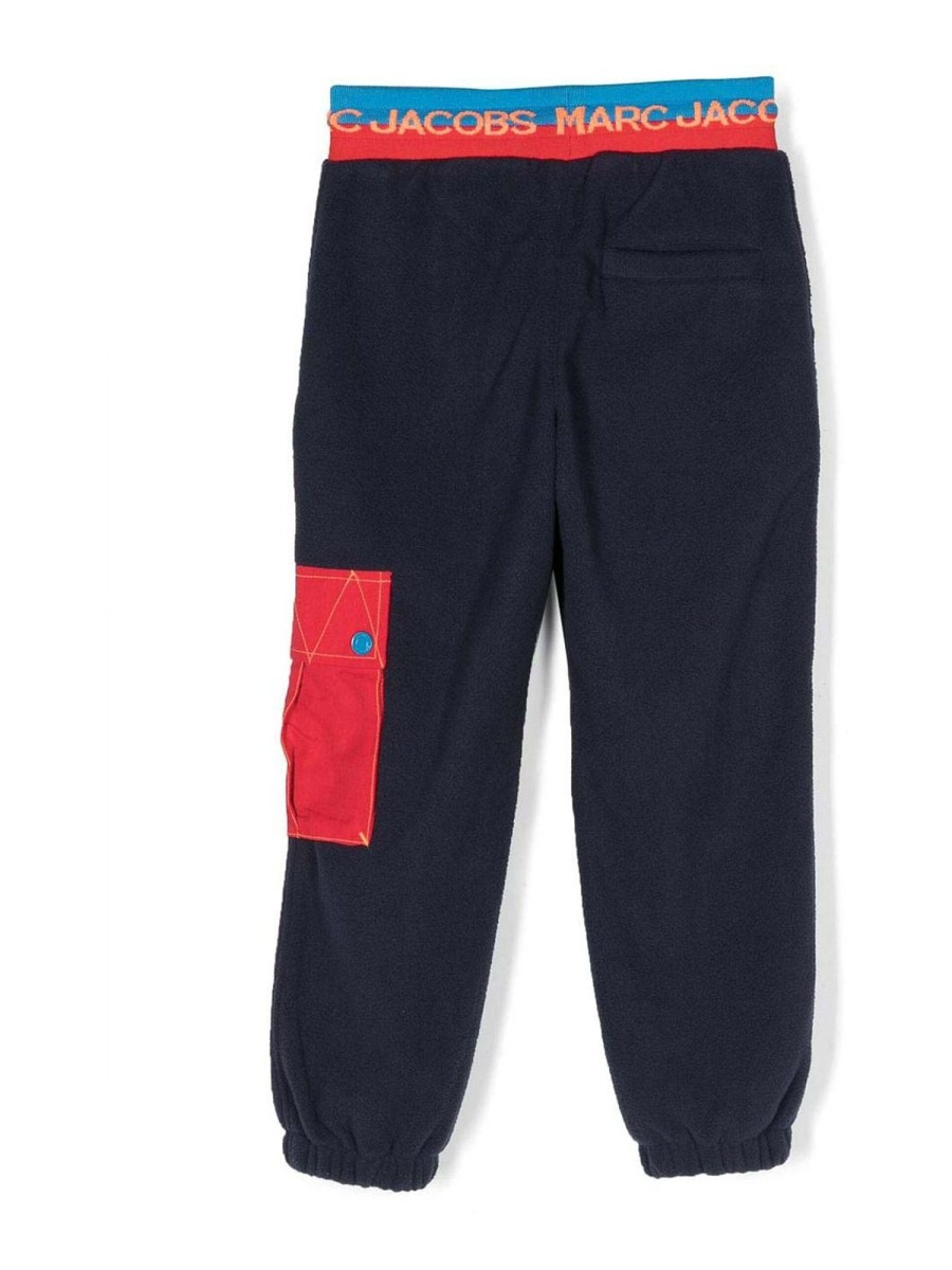 Bambino Marc Jacobs | Pantaloni Da Ragazzo Di In Pile Blu Navy