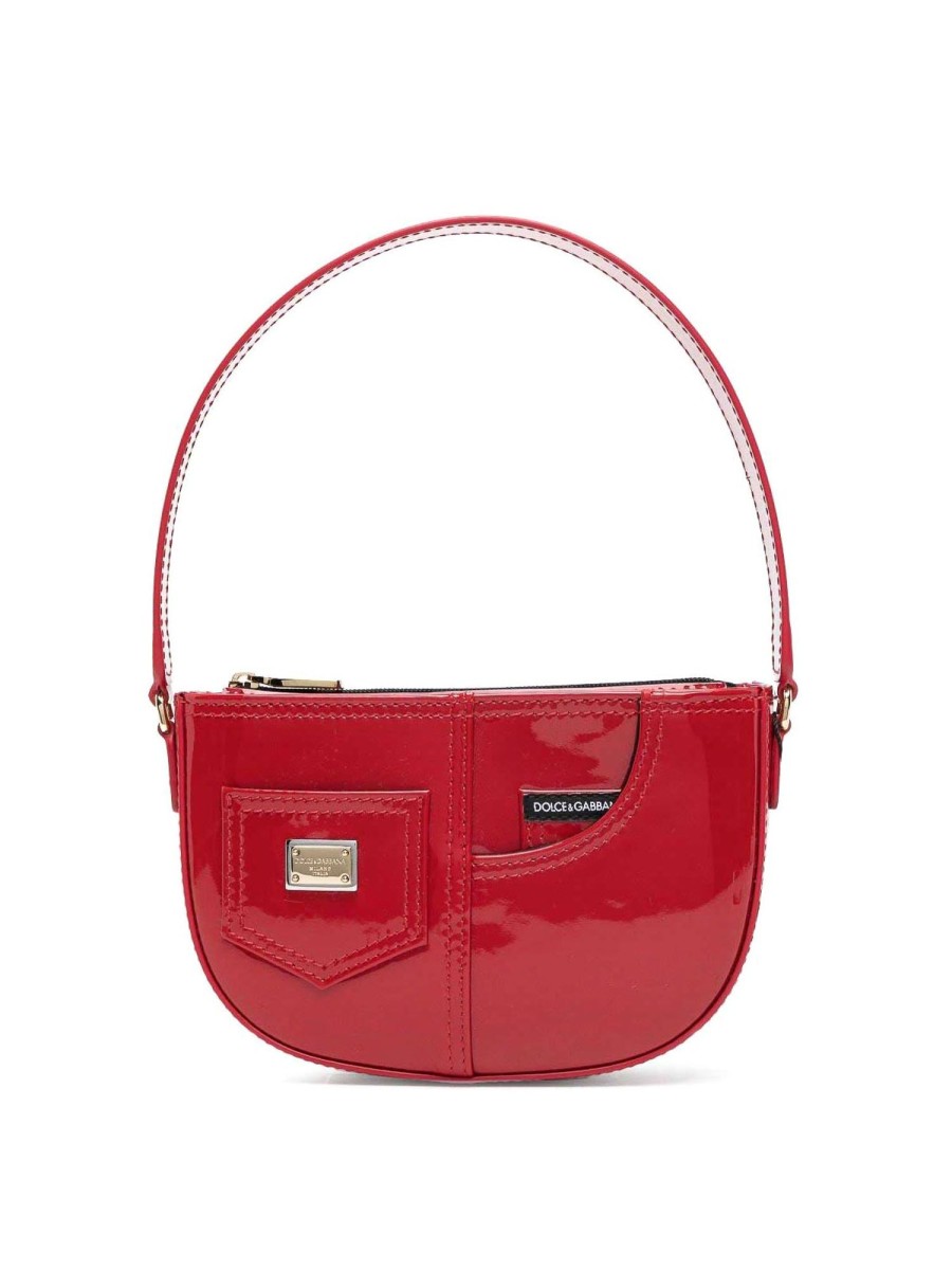 Bambino Dolce & Gabbana | Borsa Per Bambina In Vernice Rossa