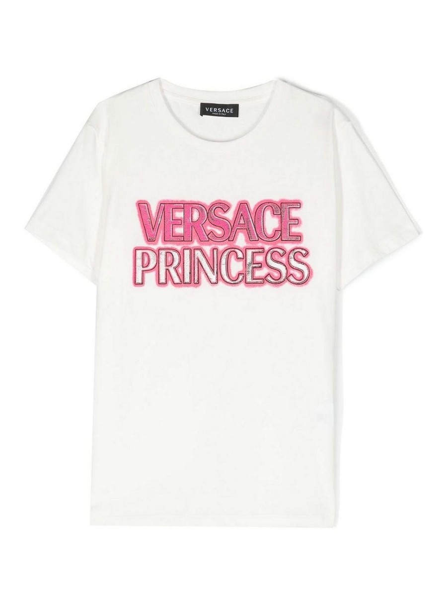 Bambino Versace Young | T-Shirt Con Stampa Logo