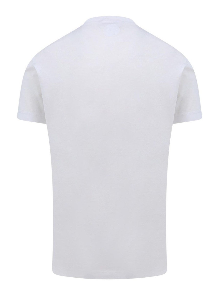 Uomo Dsquared2 | T-Shirt In Cotone Con Stampa Multicolor