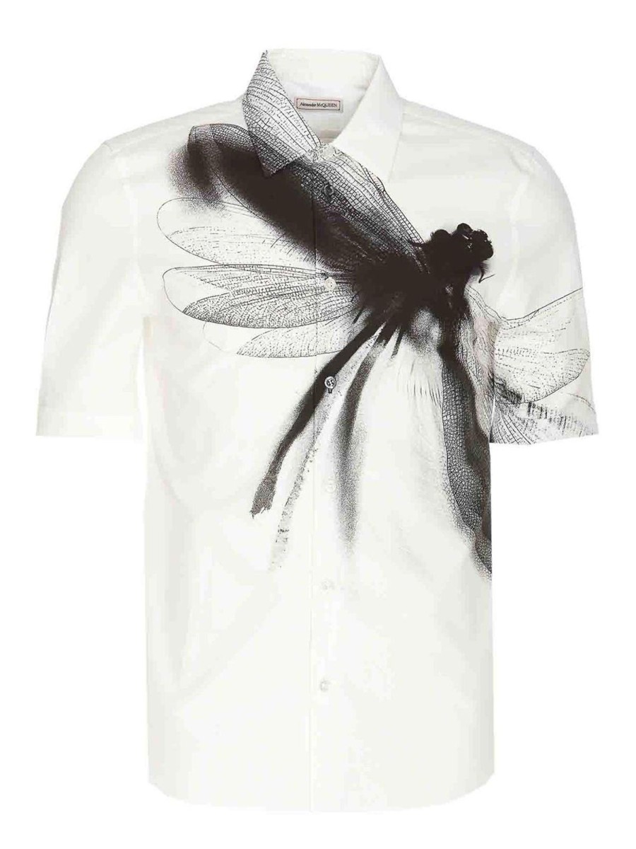 Uomo Alexander Mcqueen | Maglia Con Libellula