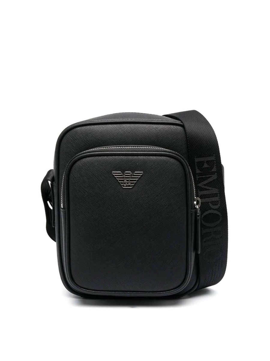 Uomo Emporio Armani | Borsa A Tracolla In Pelle