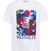 Bambino Moncler Jr | T-Shirt Con Stampa Grafica