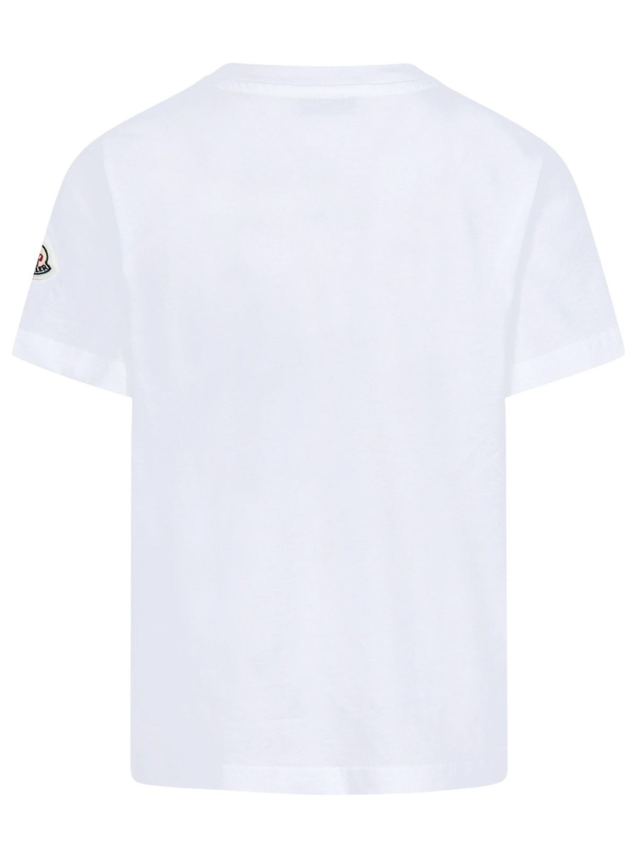 Bambino Moncler Jr | T-Shirt Con Stampa Grafica