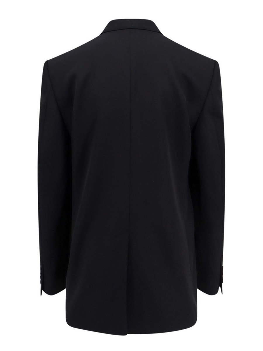 Uomo Balenciaga | Blazer Oversize In Lana Con Spalline