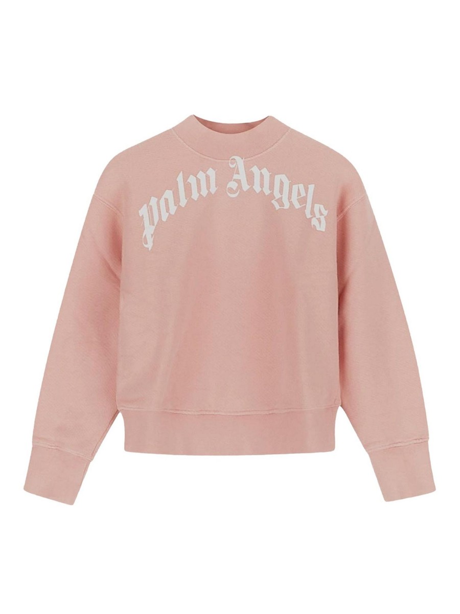 Bambino Palm Angels | Pullover Con Angeli Di Palma