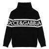 Bambino Dolce & Gabbana | Maglione Ragazzo Nero Dolce Gabbana