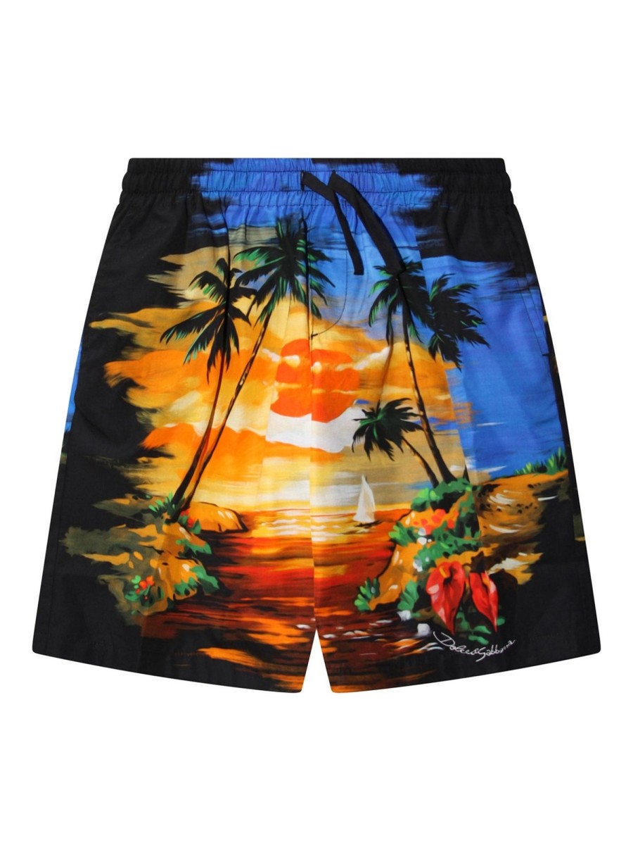 Bambino Dolce & Gabbana | Shorts In Cotone Multicolor