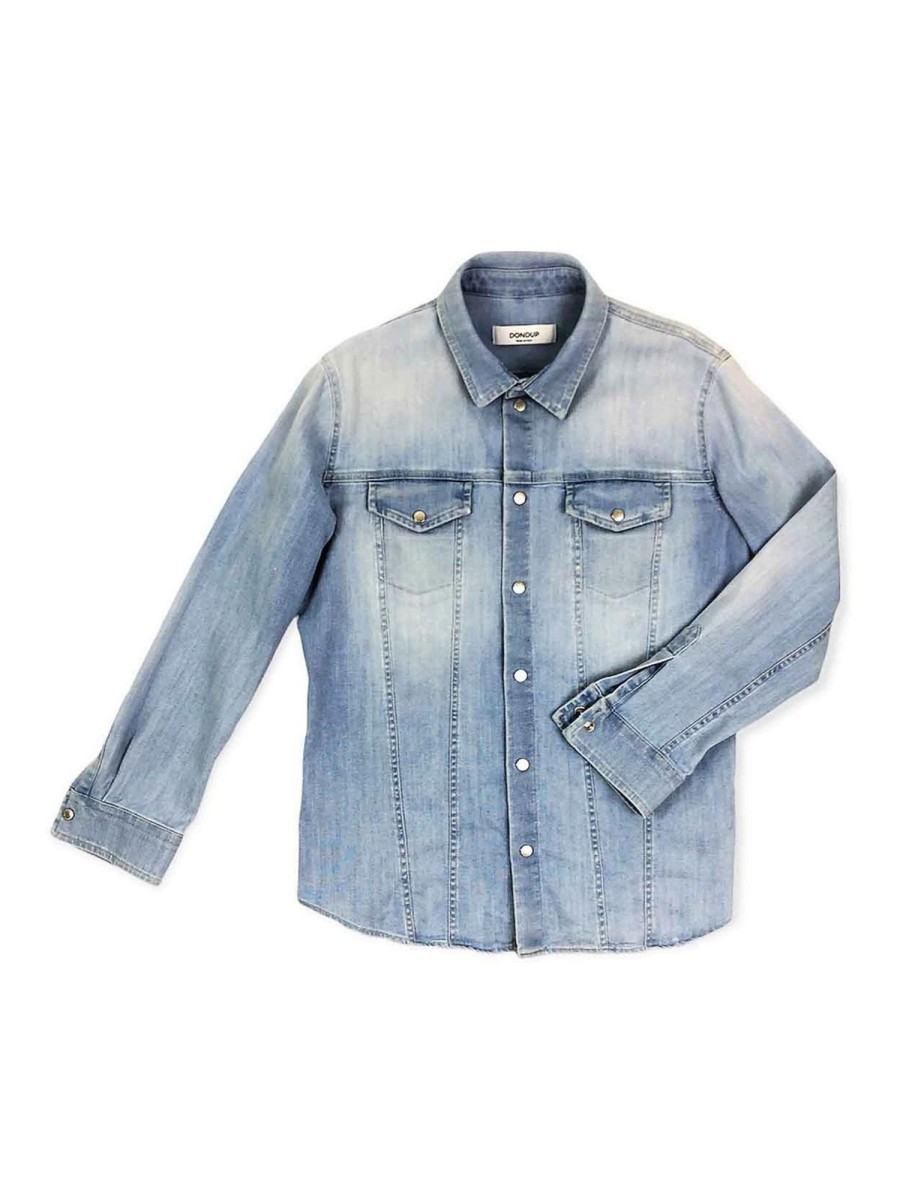 Bambino Dondup | Camicia Denim Bleach Texana