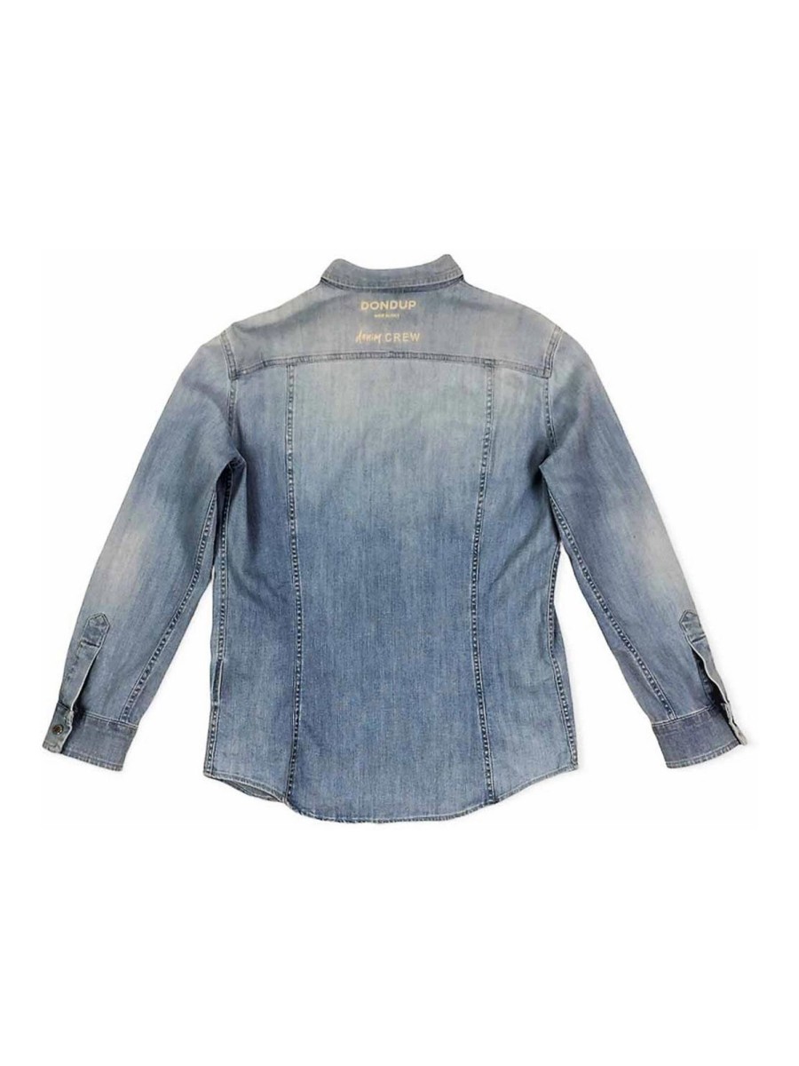 Bambino Dondup | Camicia Denim Bleach Texana