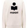 Uomo Isabel Marant | Felpa In Cotone Con Logo Floccato