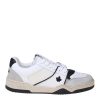 Uomo Dsquared2 | Sneakers In Pelle E Camoscio Bianco E Nero