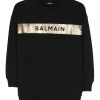 Bambino Balmain | Felpa Balmain Per Ragazzo In Cotone Nero